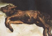 New-Born Calf Lying on Straw (nn04) Vincent Van Gogh